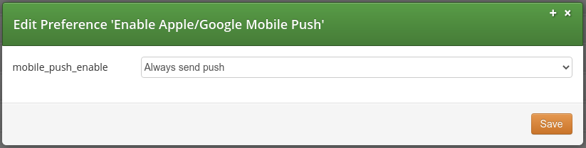 Enable Apple/Google Mobile Push