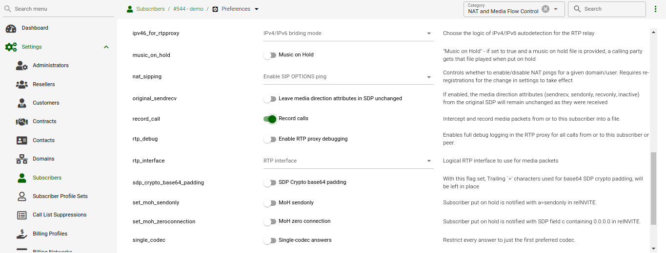 Activating Call Recording
