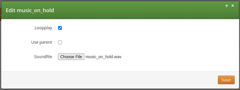 Upload MoH Sound File