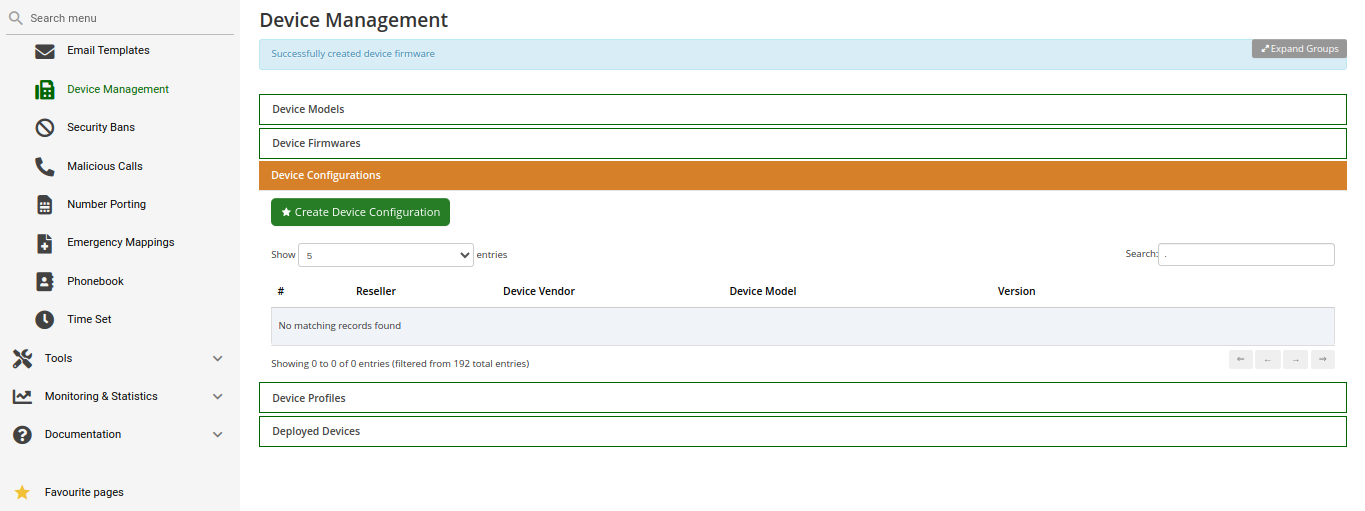 Device Configuration