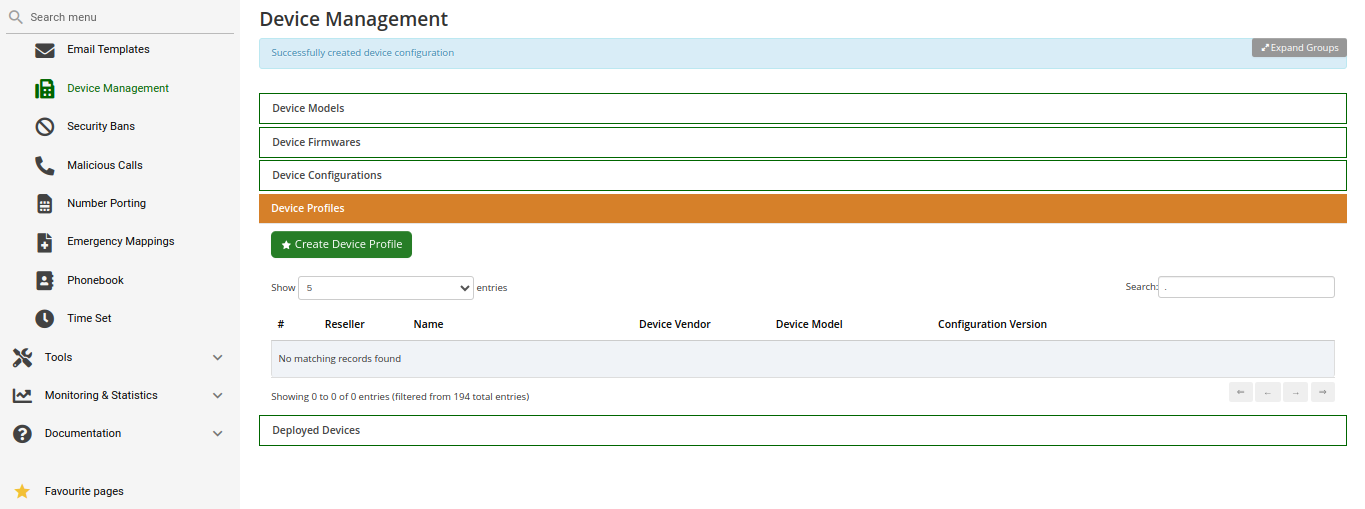 Device Profile