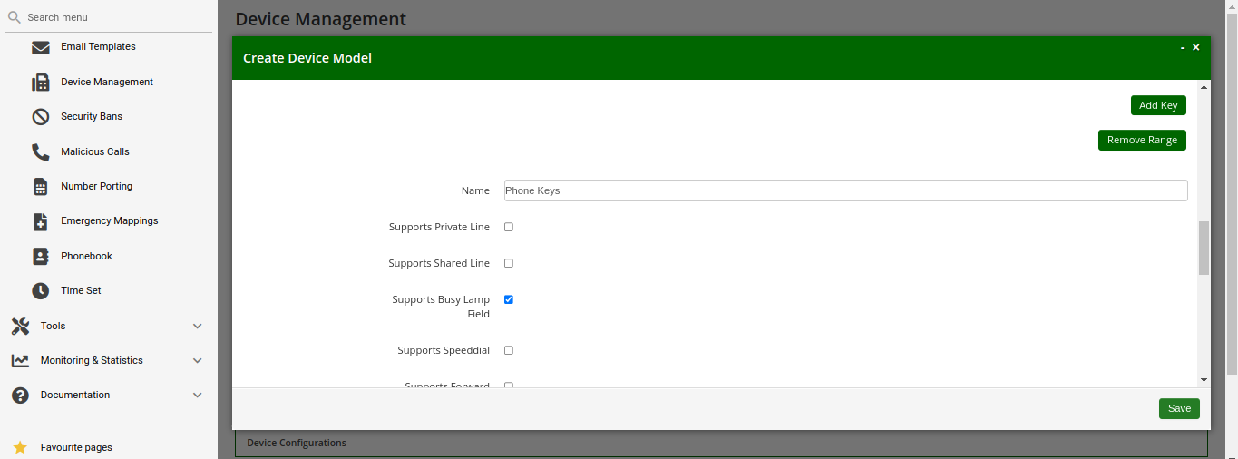 Create Device Model - Add a Line