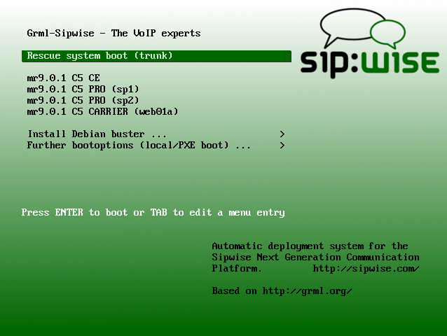 Sipwise Bootsplash