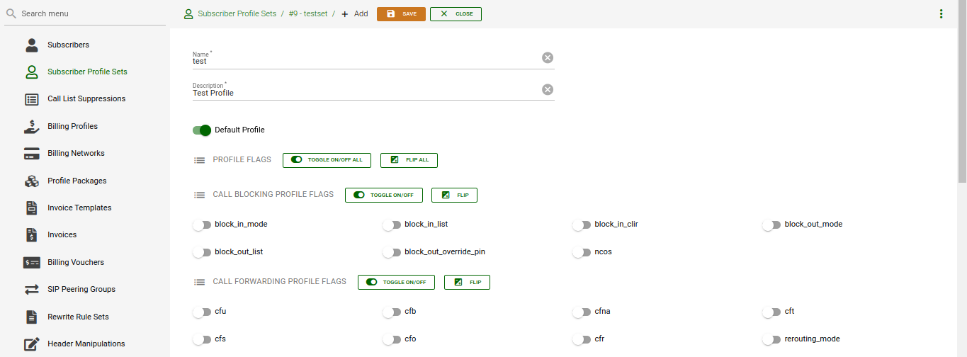 Set Subscriber Profile Flags
