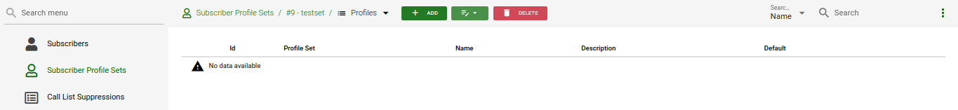 Add Subscriber Profile