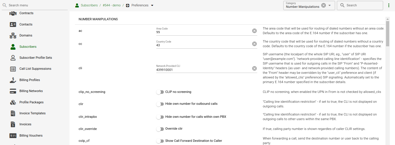 Subscribers Preferences - Number Manipulations