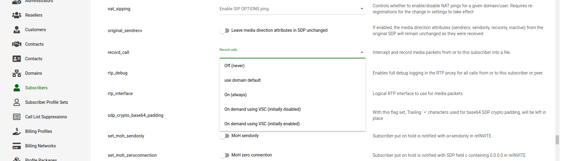 Activating Call Recording