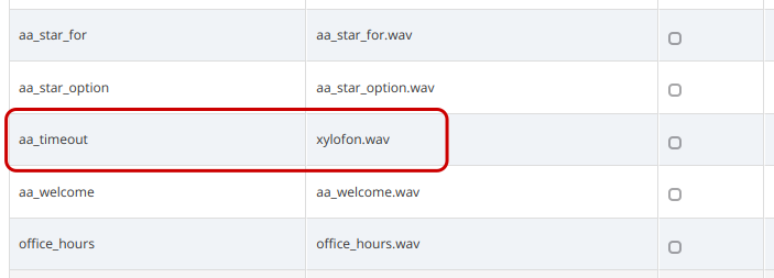 Upload Auto-Attendant Timeout Sound File